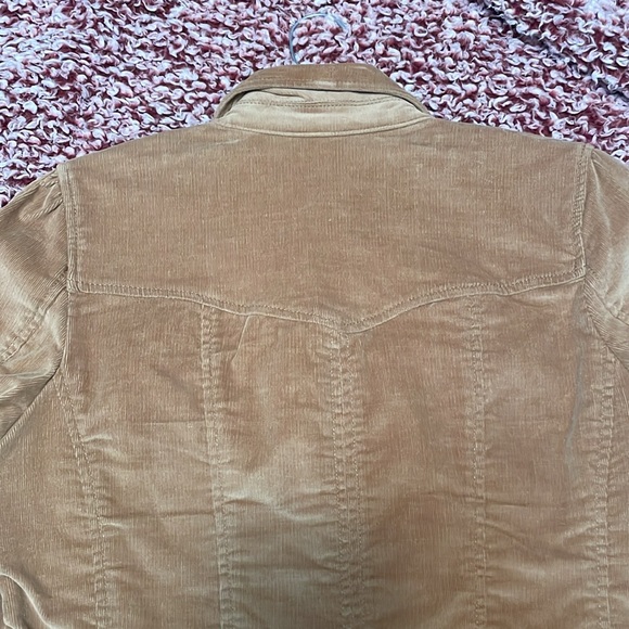 Vintage Y2K Women's Brown Corduroy Jacket - Picture 15 of 16